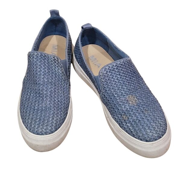 MIA Blue Weave Texture Slip On - Picture 1 of 5